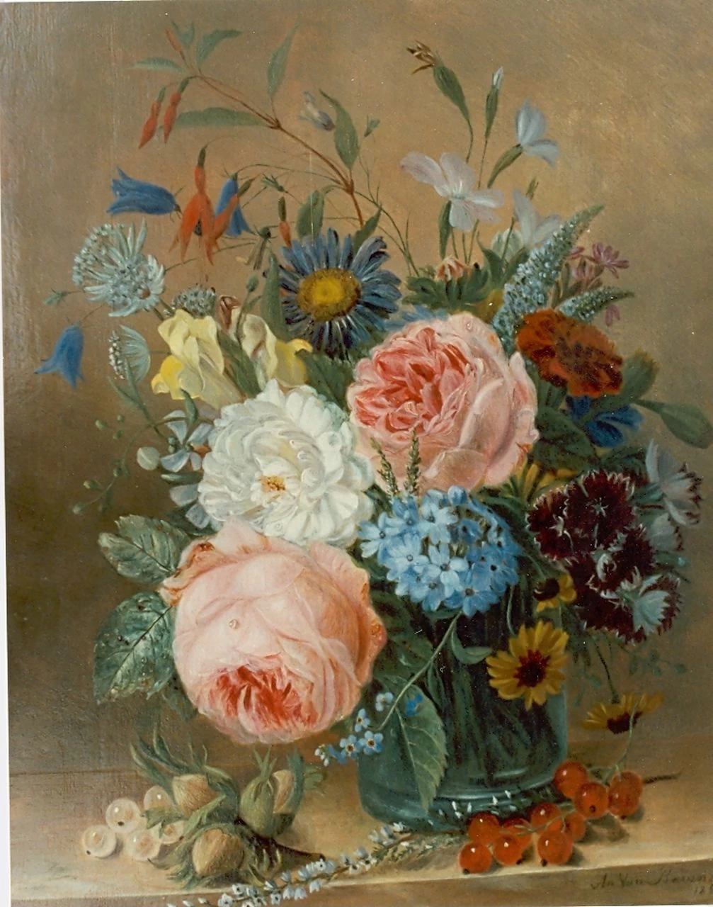 Natura morta di fiori 1850